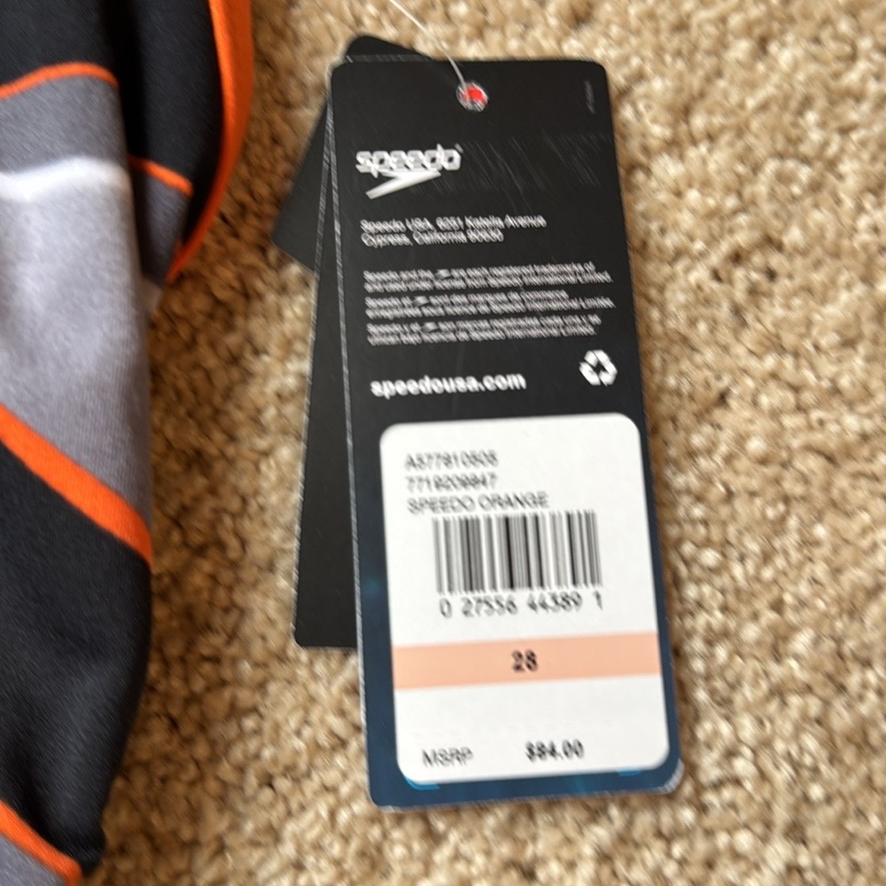 Speedo Women’s Infinite Pulse One Back One Piece Swimsuit size 28 Orange - Picture 6 of 10